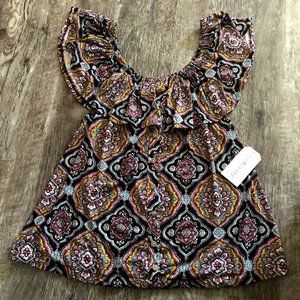 Eye Candy New Womens 2x Medallion Print Shirt NWT